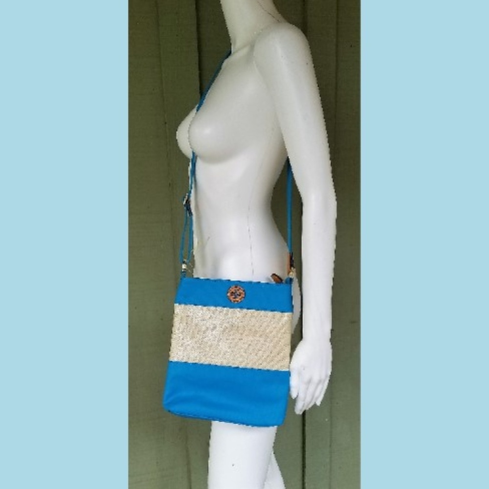 NWT TORY BURCH Pierson Coated Canvas Crossbody Bag - Picture 2 of 8